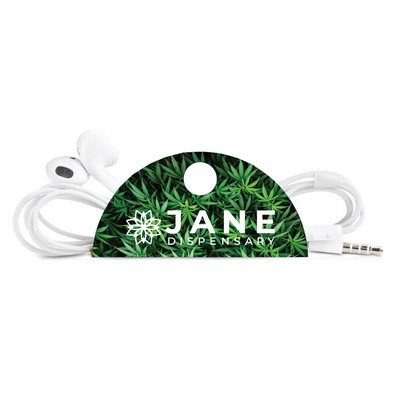Taco Tech Cord Organizer with Button - Cannabis Design