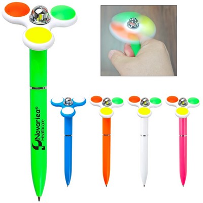 Fidget Spinner with Ballpoint Pen