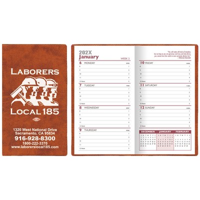 Executive Vinyl Weekly Planner Without Map