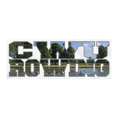 Rectangle Sticker | Square Corner | 3" x 8" | Clear Poly | Permanent Adh Back | Digital