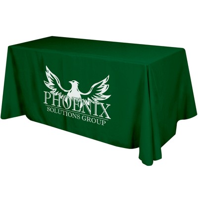 Flat 3-sided Table Cover - fits 6' standard table: Polyester