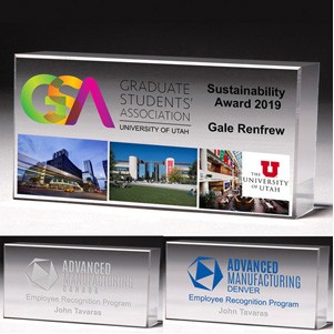 The Cube Award – 2 ½" x 5" x 1" - 2031P (4Color Process)