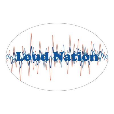 Oval Sticker | 3" x 4 1/2" | White Vinyl | Permanent Adh Back | Screen