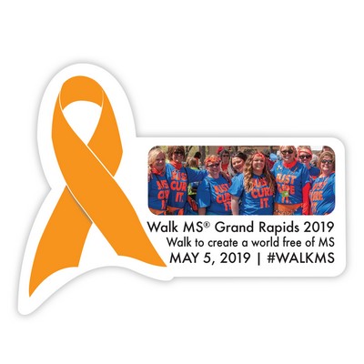 Re-Stick-It Decal (2.375"x3.125") Ribbon Shape