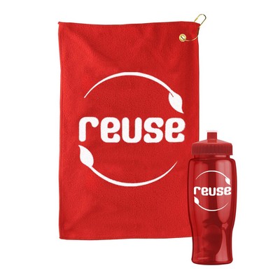 Golf Towel In A Transparent Bottle