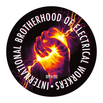 Hard Hat Sticker | Circle | 2" dia. | White Vinyl | Full Color