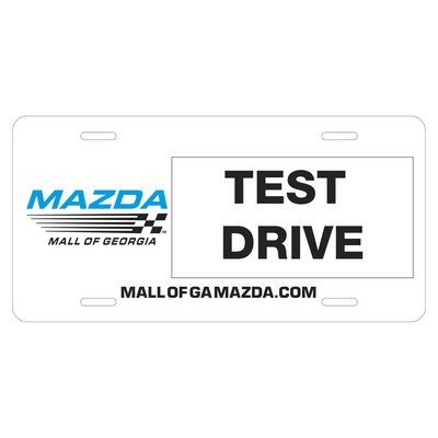 License Plate | 6" x 12" | .055" Polyethylene | Slots