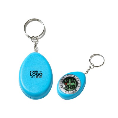 Compass Swivel Keychain