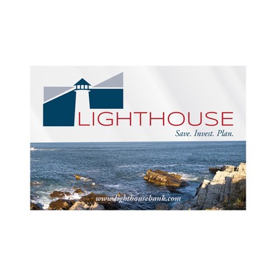 Rectangle Sticker | Square Corner | 3" x 4 1/2" | Clear Poly | Permanent Adh Back | Digital