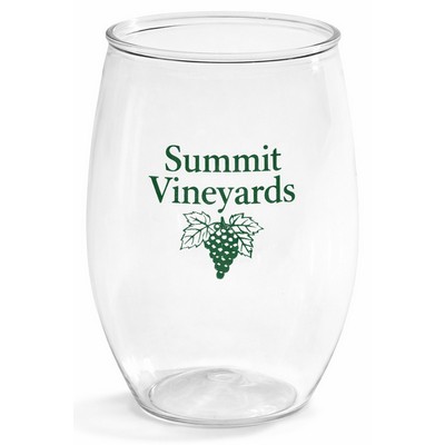 16 oz. Stemless Plastic Wine Glass