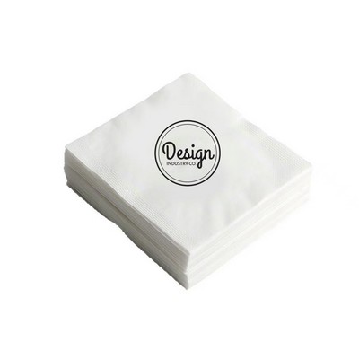 2-Ply White Beverage Napkin