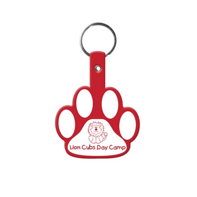 Paw Shaped Flexible Key Tag