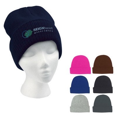 Knit Beanie With Cuff
