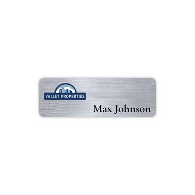 Hollywood Plastic Express Name Badge (Standard size 1" x 3")