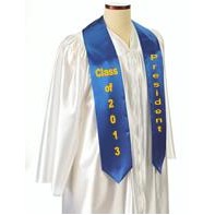 Custom 60" Graduation Sash - Royal Blue
