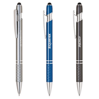 Stylus-456 Promotional Stylus Pens with Etched Grip