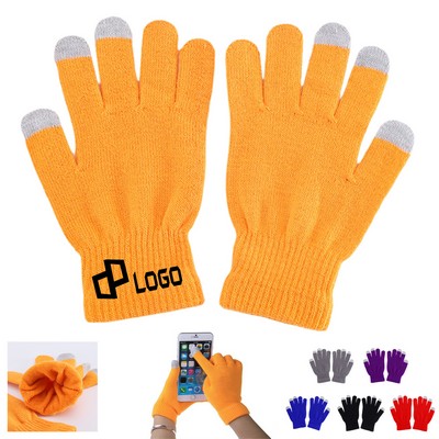 Winter Touchscreen Wool Knitted Gloves