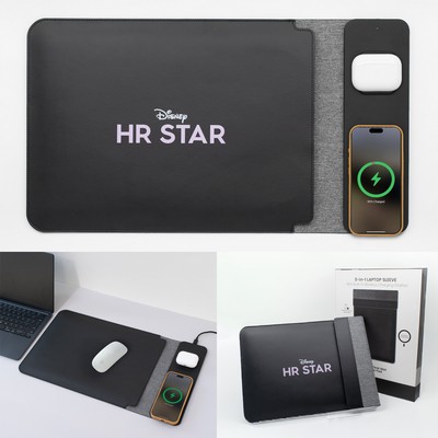 Nomad Laptop Sleeve with Wireless Charging Station and Mouse Pad