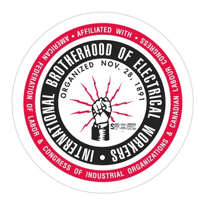 Circle Sticker | 1" dia. | White Vinyl | Permanent Adh Back | Screen