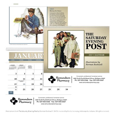 Triumph® Calendars The Saturday Evening Post Pocket Calendar