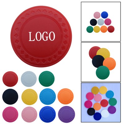 Solid Color Diamond Pattern Poker Chip