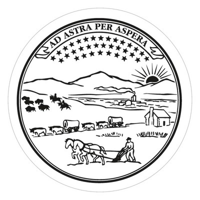 Circle Sticker | 2 1/2" dia. | White Vinyl | Permanent Adh Back | Screen