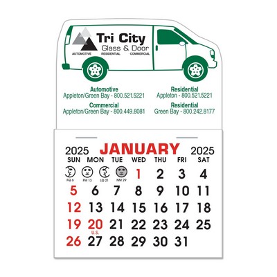 Stick-It! Magnet | 3" x 4 1/4" | Van Shape | 1 Month Pad
