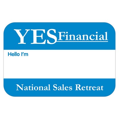 Lapel Sticker | Rectangle | 2" x 3"