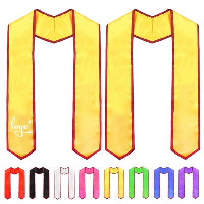72" Custom Graduation Stole – Plain Sash Design