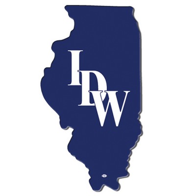 Illinois State Hand Fan Without Stick