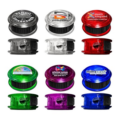 Round Pencil Sharpener w/Slide Cover (Full-Color Decal)