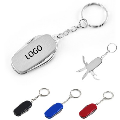 Multi-Function Stainless Steel Keychain Knife