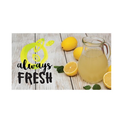 Rectangle Sticker | Square Corner | 2" x 3 1/2" | White Vinyl | Permanent Adh Back | Digital