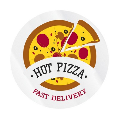 Circle Sticker | 4" dia. | Clear Poly | Permanent Adh Back | Screen