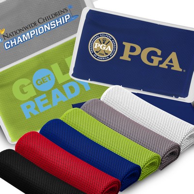 Workout 11"W x 31"L Cooling Towel (Black)