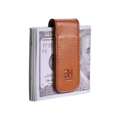 Leather Magnetic Money Clip