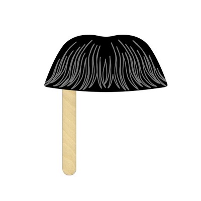The Chaplin Mustache w/Stick (Offset Printed)