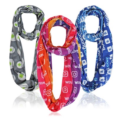 Full-Color, Pantone Matched Infinity Scarves
