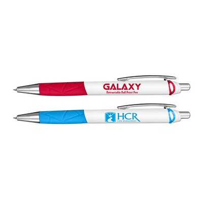 Galaxy by Liqui-Mark® Retractable Ballpoint Pen w/Rubber Grip