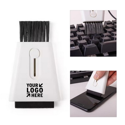 Trapezoid Retractable Computer Keyboard Cleaning Brush