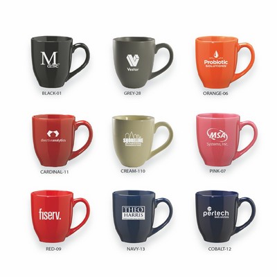 16 Oz. Ceramic Bistro Coffee Mug