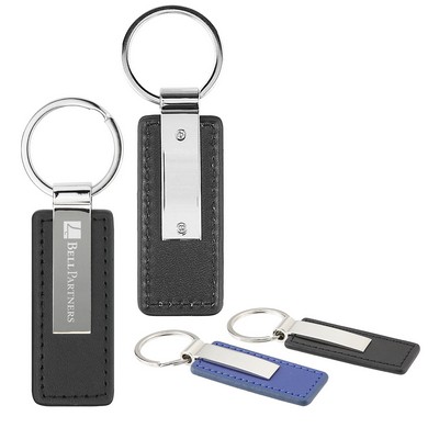 Oceanside Leather Key Chain - Black