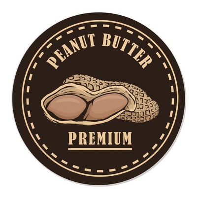 Jar Opener 1/16" White Synthetic Rubber 4.75" dia. Circle High Resolution Full Color Imprint