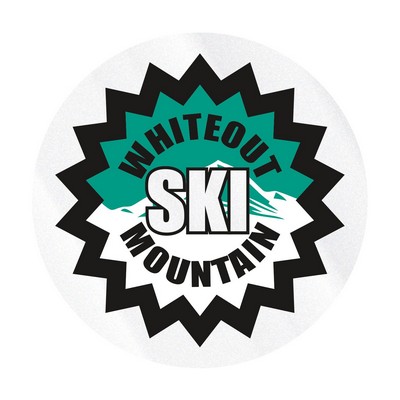 Circle Sticker | 1 1/2" dia. | Clear Poly | Permanent Adh Face | Screen