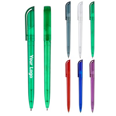 Frosted Transparent Twist Ballpoint Pen