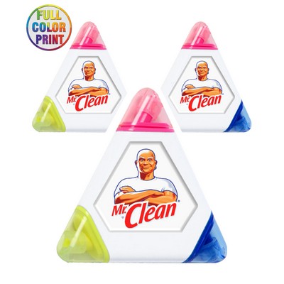 Union Printed - Triangle Shaped Highlighter with Full Color Logo