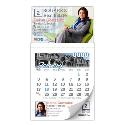Magna-Cal Business Card Magnet Calendar - Custom 3.5x6.25