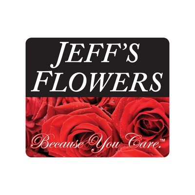 Rectangle Sticker | Round Corners | 2 1/2" x 3" | White Vinyl | Permanent Adh Back | Digital