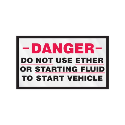 Rectangle Sticker | Square Corner | 2 3/4" x 4 3/4" | Clear Poly | Ultra Removable Adh Back | Screen