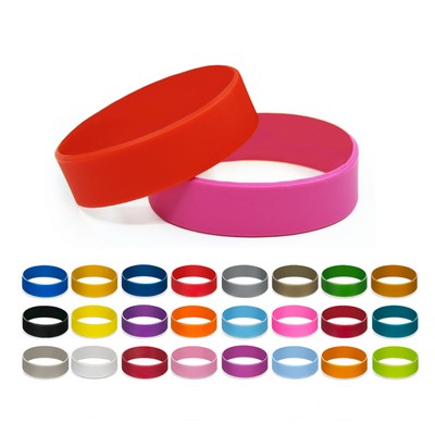 3/4" Wide Silicone Bracelet